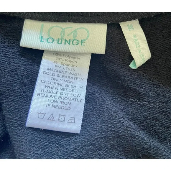 LOGO Lori Goldstein Jumpsuit Joggers Black Sleeveless Medium M - Picture 3 of 3